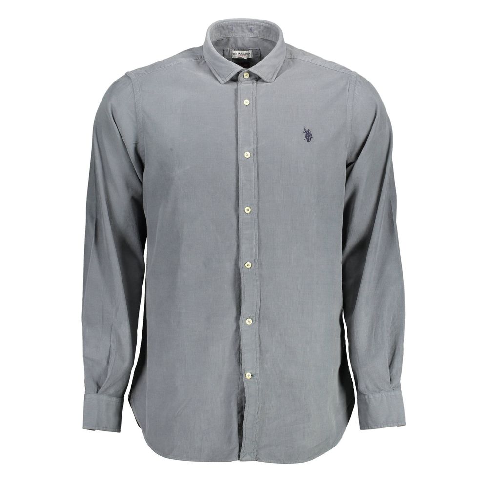 US POLO ASSN. Blue cotton shirt for men